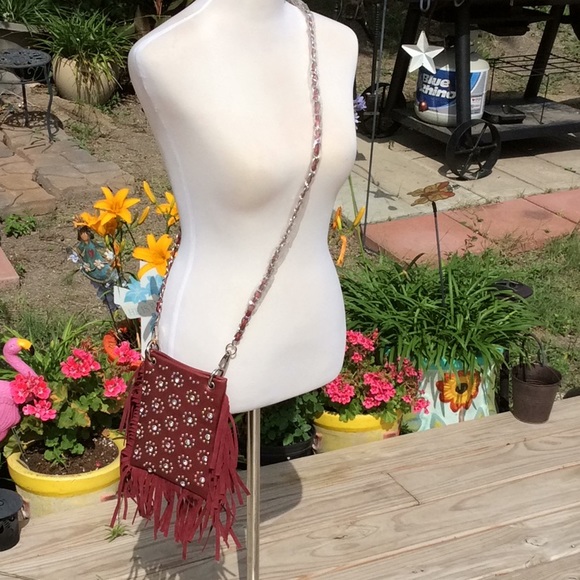 Crossbody Fringed Blinged  Purse - Picture 1 of 8